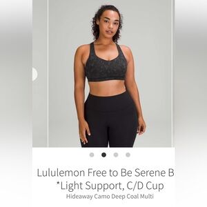 Lululemon size 14 C/D cup Free to be Serene Bra